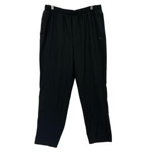 DSG Pants Mens Large Black Athletic Stretch Zip Pocket Joggers Running Track 29L